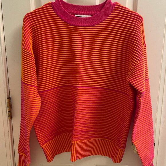 Beach Riot Occulus Sweater Sunset Two Tone Rib - Picture 1 of 2